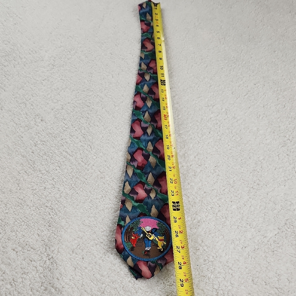 Grateful Dead Colorful Patterned Men's Tie - Picture 4 of 8